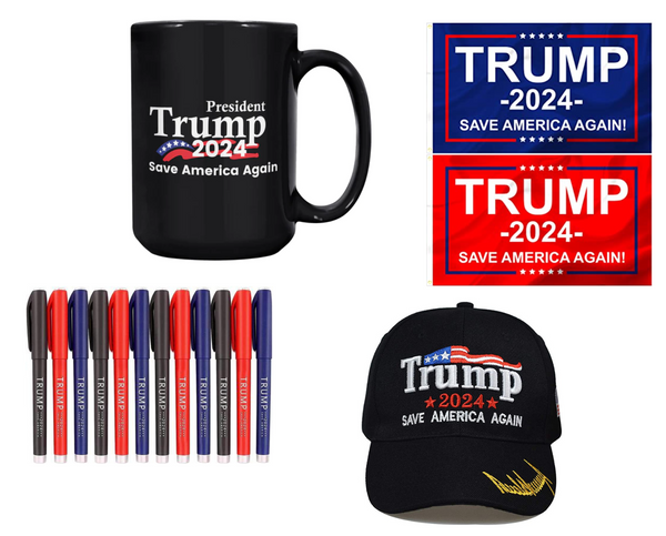 Save America Trump 2024 Bundle of 5 Items