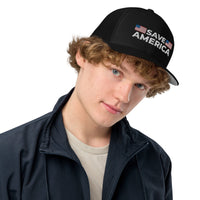 Save America Flag Embroidered trucker cap