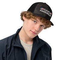 Save America Flag Embroidered trucker cap