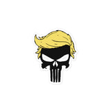 Trump Hair Punisher Hero Sticker Dark