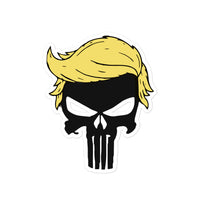 Trump Hair Punisher Hero Sticker Dark