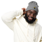 maroon punisher Organic ribbed beanie