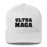 Embroidered Ultra MAGA Trucker Cap Pink or White