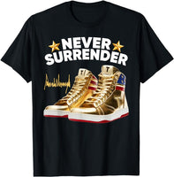T Sneakers Never Surrender Shoes Gold Running Shoes for Men