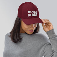 Ultra MAGA White Letters Trucker Cap