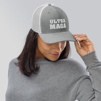 Ultra MAGA White Letters Trucker Cap