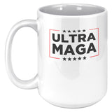 ultra maga white 15oz coffee mug