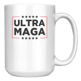 ultra maga white 15oz coffee mug