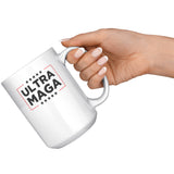 ultra maga white 15oz coffee mug