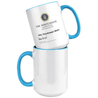 you know i won mug with signature