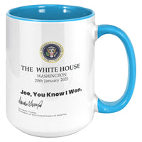 you know i won mug with signature