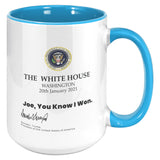 you know i won mug with signature