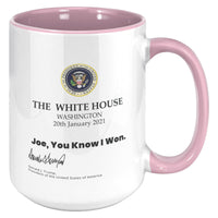 you know i won mug with signature