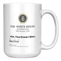 you know i won mug with signature