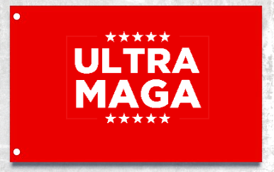 Red Ultra MAGA Flag Trump 2024