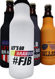 Let's Go Brandon Republican Gift - FJB Ferk Jer Berdin LGBFJB Patriotic Trump Gifts for Him Insulated Cooler Sleeve with Zipper, Built-In Removable Bottle Opener, 12 oz. Bottle Insulator Thermocooler