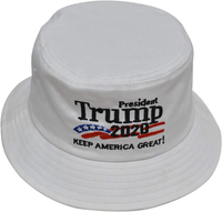 DISHIXIAO Trump Bucket Hat USA American Flag Trump 2020 Keep America Great Embroidered Bucket Cap
