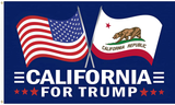 California for Trump 2024 Flag 3x5 outdoor