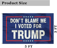 Dont Blame Me I Voted For Trump Flag Take America Back Flag, 2 Pack Trump 2024 Flag perfect for President Re-elect Trump Outdoor Indoor Decor