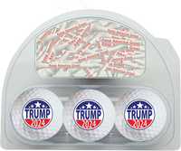 Trump 2024 Golf Balls 3 pack w/20 tees 