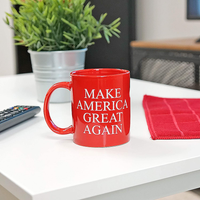 Fairly Odd Novelties’ Make America Great Again Donald Trump 2020 President Red Republican Conservative Coffee Mug Novelty