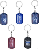 kapitomanio 5pcs Trump 2024 Keychains, President Trump 2024 I'll Be Back Take American Back Save American Again Keychain for Supporters Gifts