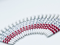 USA Golf Tees - 2-3/4 Inch Tees - American Flag Design, Premium Patriotic Wooden Tee, Professional Length