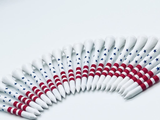 USA Golf Tees - 2-3/4 Inch Tees - American Flag Design, Premium Patriotic Wooden Tee, Professional Length