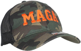 Tropic Hats Adult Embroidered Trump MAGA 6 Panel Trucker Cap W/Snapback