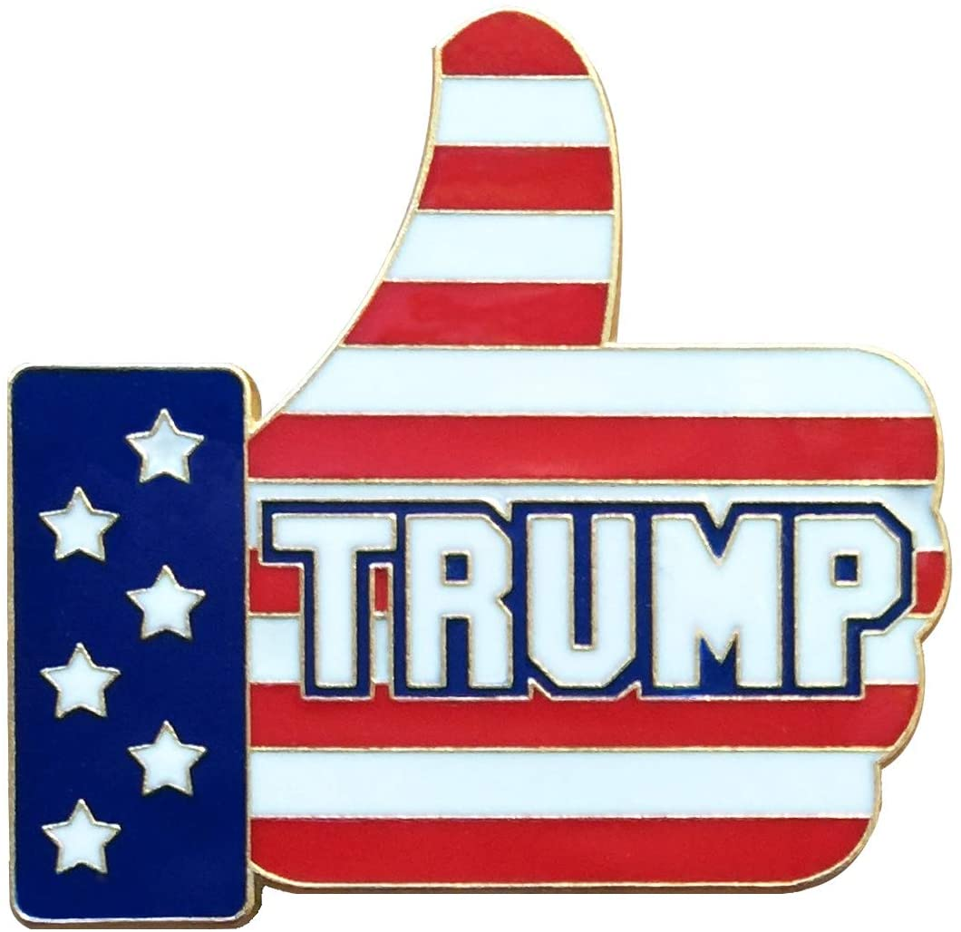2024 US Presidential Election Campaign Flag Lapel Pin - Patriotic Metal & Enamel Brooch - View #8