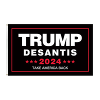 Trump Desantis 2024 Take America Back 3x5 Ft Flag with Two Brass Grommets For Indoor and Outdoor Decor
