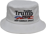 DISHIXIAO Trump Bucket Hat USA American Flag Trump 2020 Keep America Great Embroidered Bucket Cap