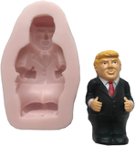 President DONALD TRUMP, 4TH OF JULY (MEASUREMENTS SECOND PICTURE/NO RETURNS) Presidents' Day, The President, Silicone Mold By Oh! Sweet Art