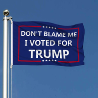 3x5 Foot Don't Blame Me I Voted for Trump Flag with Brass Grommets, Premium Polyester Double Stitched Vivid Color Anti Fading, Outdoor Indoor Yard House Porch Flag, 3 x 5 Ft
