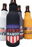 Let's Go Brandon Republican Gift - FJB Ferk Jer Berdin LGBFJB Patriotic Trump Gifts for Him Insulated Cooler Sleeve with Zipper, Built-In Removable Bottle Opener, 12 oz. Bottle Insulator Thermocooler