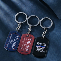 kapitomanio 5pcs Trump 2024 Keychains, President Trump 2024 I'll Be Back Take American Back Save American Again Keychain for Supporters Gifts