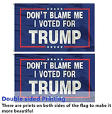 Dont Blame Me I Voted For Trump Flag Take America Back Flag, 2 Pack Trump 2024 Flag perfect for President Re-elect Trump Outdoor Indoor Decor