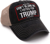Trump 2024 Hat Take America Back Dont Blame Me I Voted for Donald Trump Hat MAGA USA Embroidery Adjustable Baseball Cap