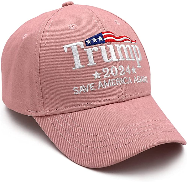 Pink Trump 2024 Hat Take America Back Embroidered Baseball Cap for