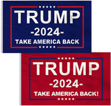 Donald Trump 2024 Flag - Take America Back Flag, 3x5FT, 2 PACKS.Perfect for Re-Elect Trump outdoor indoor Decor