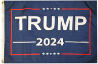 Blue Trump 2024 Flag 