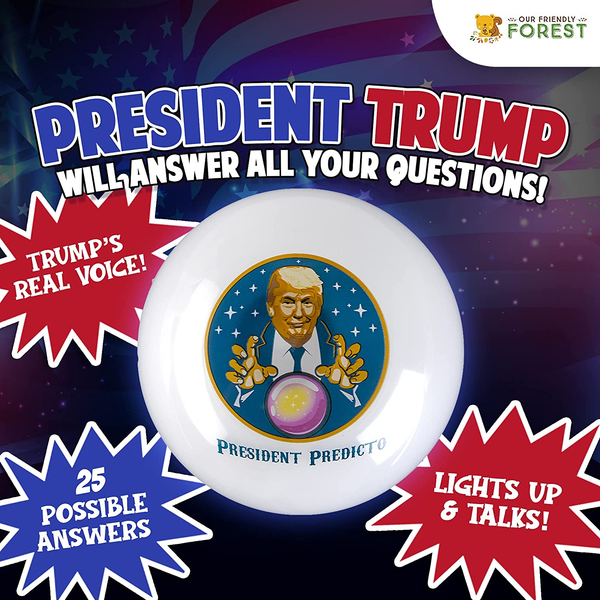 Talking President Predicto Donald Trump Fortune Teller Ball Lights Talking President Predicto Donald Trump Fortune Teller Ball Lights