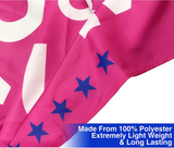 Lysti Donald Trump Flag 3x5 Women for Trump USA Large Make America Great Again Polyester US President Flag (2 Pc - Pink)