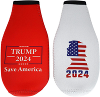 Trump 2024 Beer Bottle Insulator - Donald Trump Gifts MAGA Save America,Make Liberals Cry Again,Four More Years of Liberal Tears,Insulated Cooler Sleeve with Zipper,Built-In Removable Bottle Opener