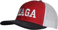 Tropic Hats Adult Embroidered Trump MAGA 6 Panel Trucker Cap W/Snapback