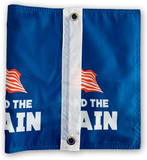 SOULBUTY Trump Train Flag 12x18 Double Sided, All Aboard the Trump Train Flag, for Boat, True Two-sided, Three layers