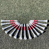 USA Golf Tees - 2-3/4 Inch Tees - American Flag Design, Premium Patriotic Wooden Tee, Professional Length
