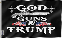 God, Guns, and Trump Flag 3x5 Feet